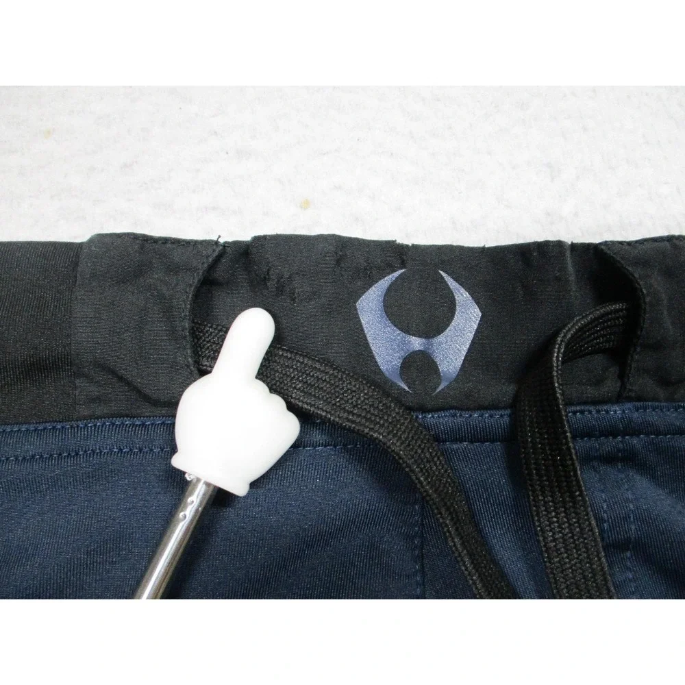 HYLETE Shorts Mens Medium Blue Athletic Training Zip Pocket Drawstring 12 Inseam